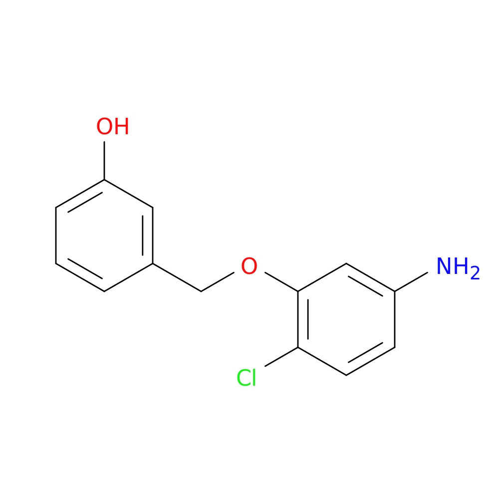 3-[(5-amino-2-chlorophenoxy)methyl]phenol
