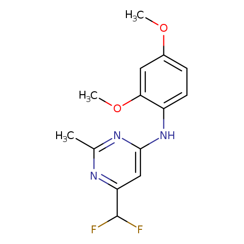 6-(difluoromethyl)-N-(2,4-dimethoxyphenyl)-2-methylpyrimidin-4-amine