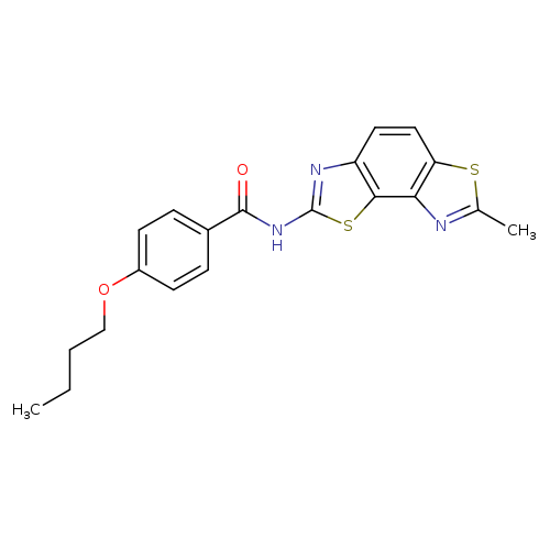 4-butoxy-N-{11-methyl-3,10-dithia-5,12-diazatricyclo[7.3.0.0^{2,6}]dodeca-1(9),2(6),4,7,11-pentaen-4-yl}benzamide
