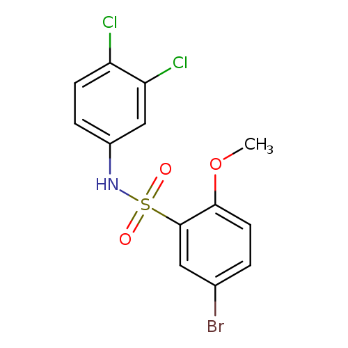 Benzenesulfonamide, 5-bromo-N-(3,4-dichlorophenyl)-2-methoxy-