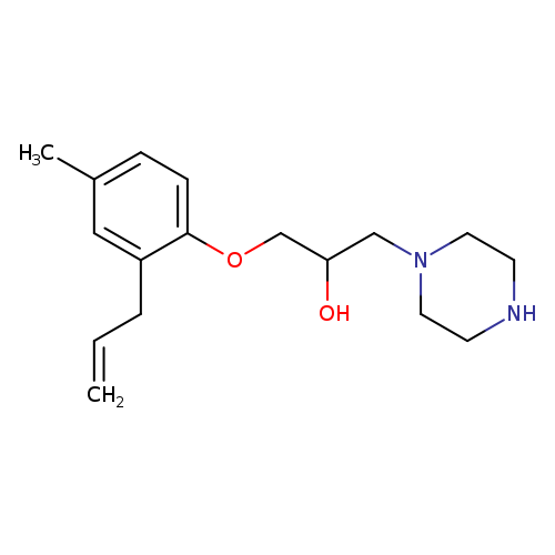 1-(2-allyl-4-methylphenoxy)-3-piperazin-1-ylpropan-2-ol hydrochloride