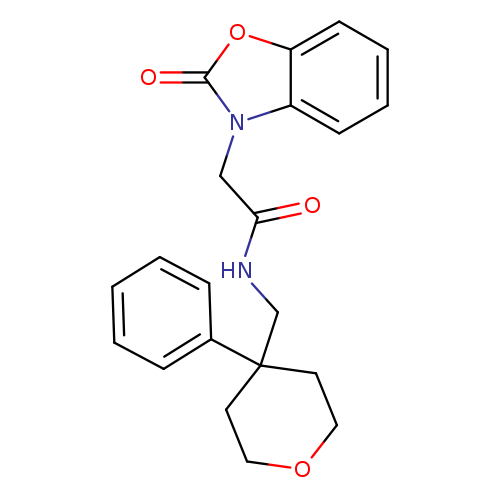 2-(2-oxo-2,3-dihydro-1,3-benzoxazol-3-yl)-N-[(4-phenyloxan-4-yl)methyl]acetamide