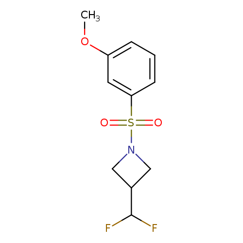 3-(difluoromethyl)-1-(3-methoxybenzenesulfonyl)azetidine