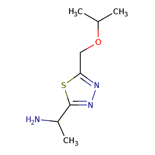 1-{5-[(propan-2-yloxy)methyl]-1,3,4-thiadiazol-2-yl}ethan-1-amine