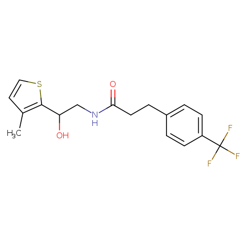 N-[2-hydroxy-2-(3-methylthiophen-2-yl)ethyl]-3-[4-(trifluoromethyl)phenyl]propanamide