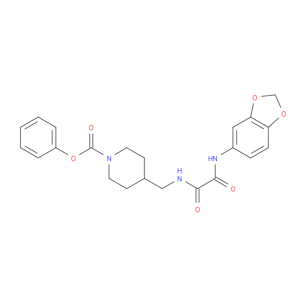 phenyl 4-({[(2H-1,3-benzodioxol-5-yl)carbamoyl]formamido}methyl)piperidine-1-carboxylate