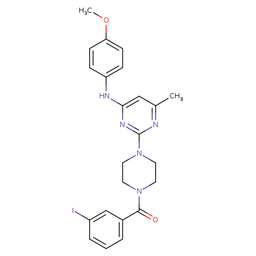 2-[4-(3-iodobenzoyl)piperazin-1-yl]-N-(4-methoxyphenyl)-6-methylpyrimidin-4-amine