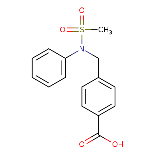 4-([(Methylsulfonyl)(phenyl)amino]methyl)benzoic acid