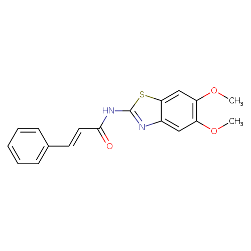 (2E)-N-(5,6-dimethoxy-1,3-benzothiazol-2-yl)-3-phenylprop-2-enamide
