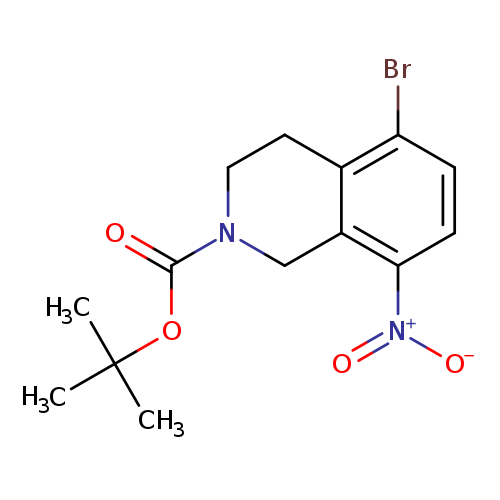 tert-butyl5-bromo-8-nitro-1,2,3,4-tetrahydroisoquinoline-2-carboxylate