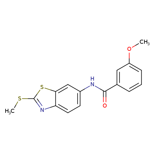 3-methoxy-N-[2-(methylsulfanyl)-1,3-benzothiazol-6-yl]benzamide