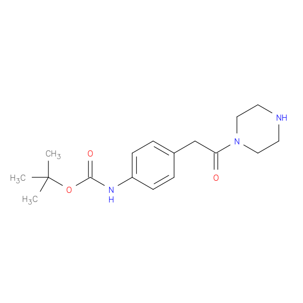 Tert-butyl N-{4-[2-oxo-2-(piperazin-1-yl)ethyl]phenyl}carbamate