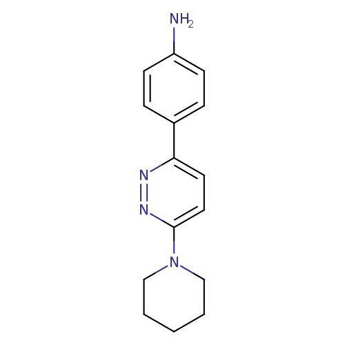 4-[6-(piperidin-1-yl)pyridazin-3-yl]aniline