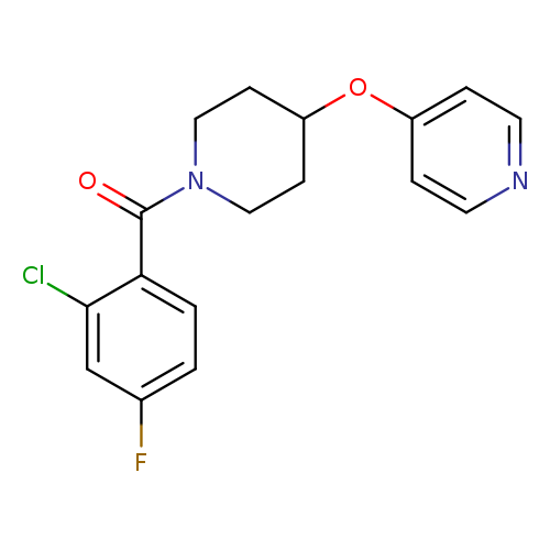 4-{[1-(2-chloro-4-fluorobenzoyl)piperidin-4-yl]oxy}pyridine