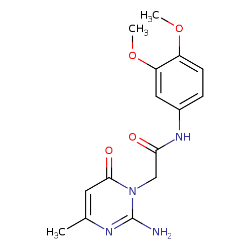 2-(2-amino-4-methyl-6-oxo-1,6-dihydropyrimidin-1-yl)-N-(3,4-dimethoxyphenyl)acetamide