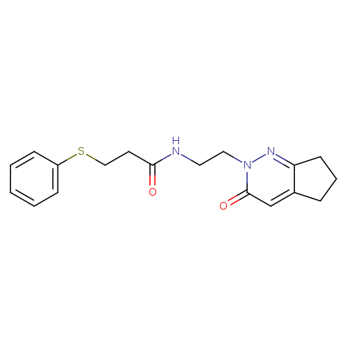 N-(2-{3-oxo-2H,3H,5H,6H,7H-cyclopenta[c]pyridazin-2-yl}ethyl)-3-(phenylsulfanyl)propanamide