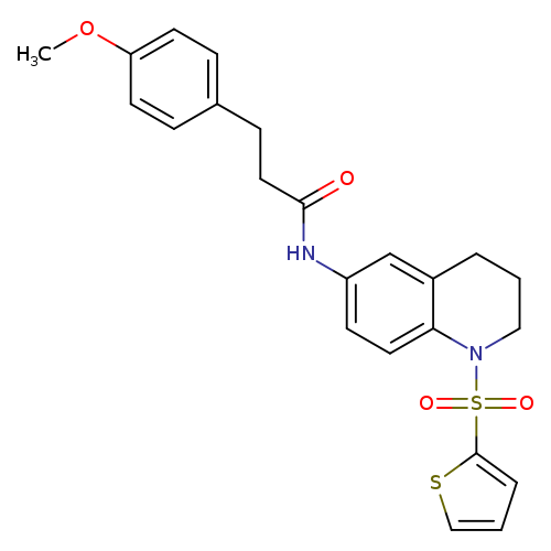 3-(4-methoxyphenyl)-N-[1-(thiophene-2-sulfonyl)-1,2,3,4-tetrahydroquinolin-6-yl]propanamide