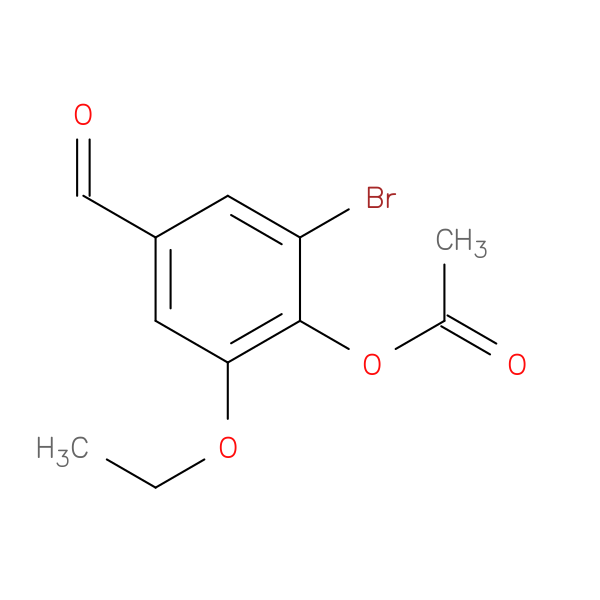 2-Bromo-6-ethoxy-4-formylphenyl acetate