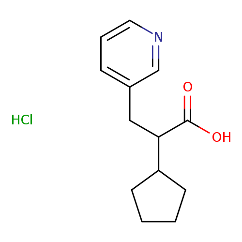 2-cyclopentyl-3-(pyridin-3-yl)propanoic acid hydrochloride