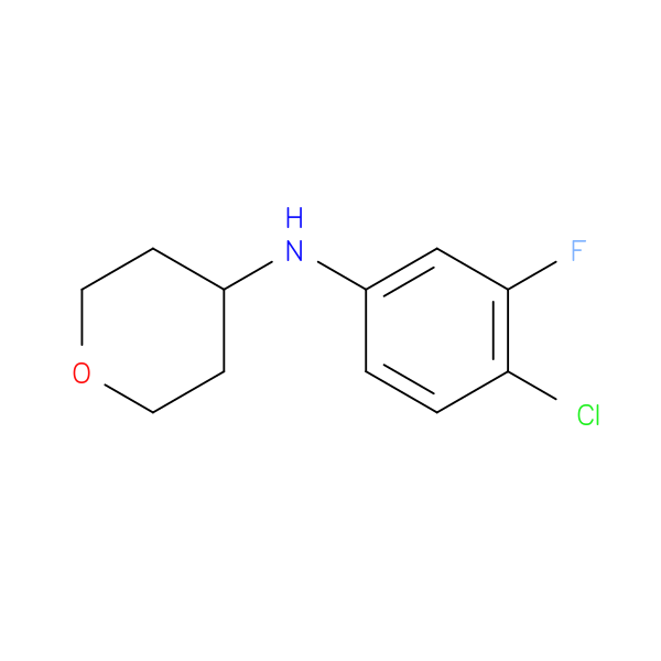 N-(4-Chloro-3-fluorophenyl)oxan-4-amine