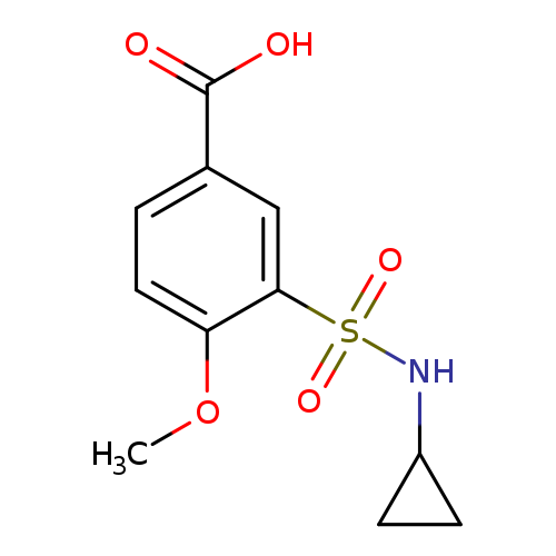 3-[(Cyclopropylamino)sulfonyl]-4-methoxybenzoic acid