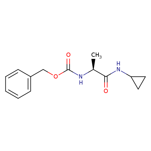 Benzyl N-[(1S)-1-(cyclopropylcarbamoyl)ethyl]carbamate