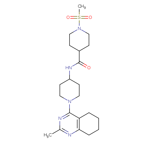 1-methanesulfonyl-N-[1-(2-methyl-5,6,7,8-tetrahydroquinazolin-4-yl)piperidin-4-yl]piperidine-4-carboxamide