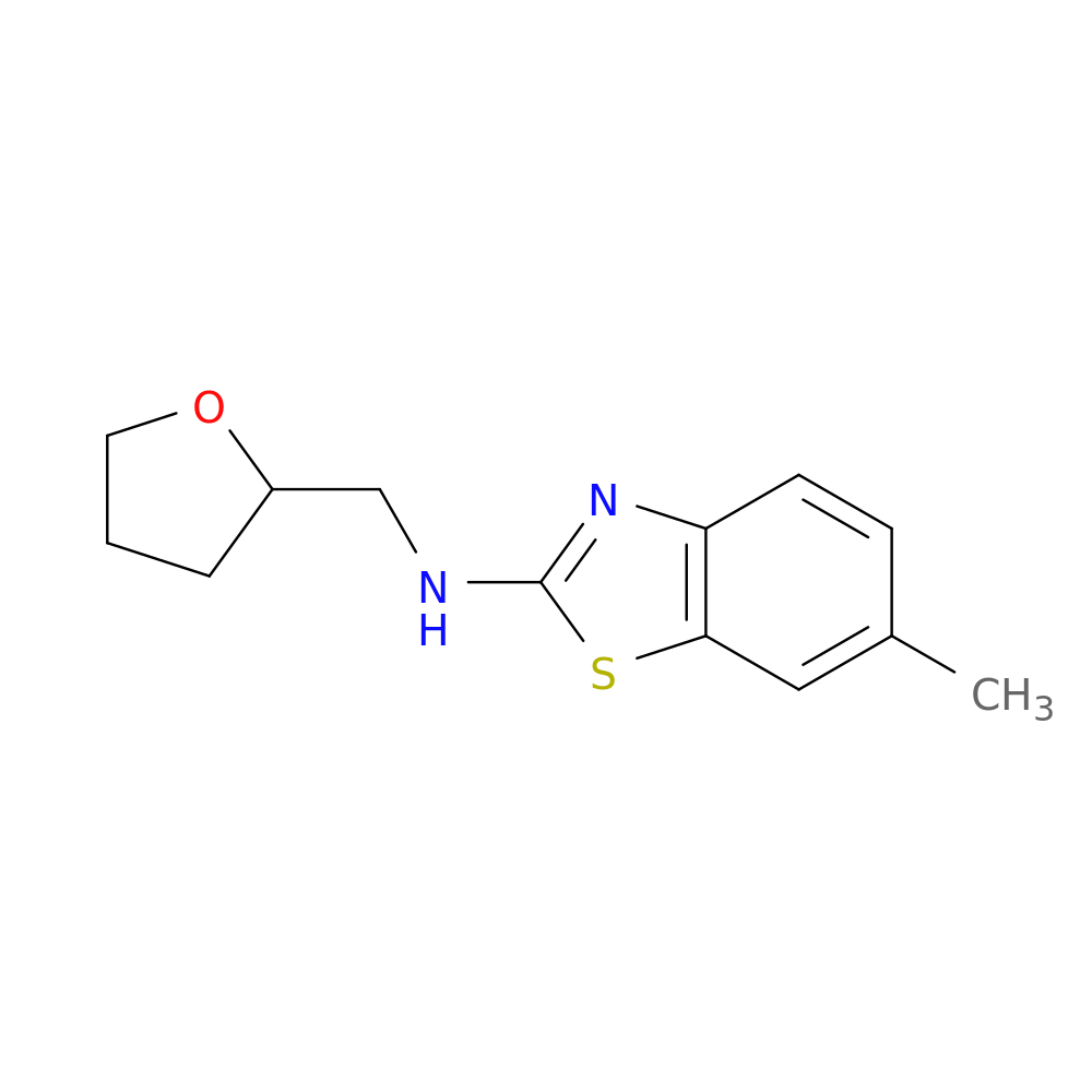 6-methyl-N-[(oxolan-2-yl)methyl]-1,3-benzothiazol-2-amine