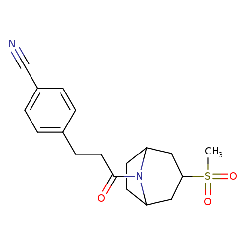 4-(3-{3-methanesulfonyl-8-azabicyclo[3.2.1]octan-8-yl}-3-oxopropyl)benzonitrile