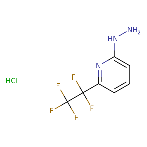 2-hydrazinyl-6-(1,1,2,2,2-pentafluoroethyl)pyridine hydrochloride