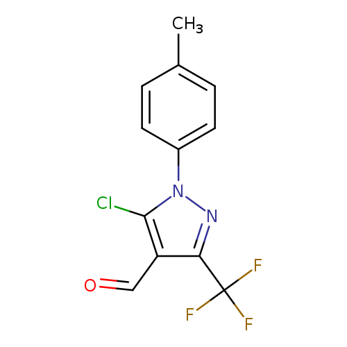 5-chloro-1-(4-methylphenyl)-3-(trifluoromethyl)pyrazole-4-carbaldehyde