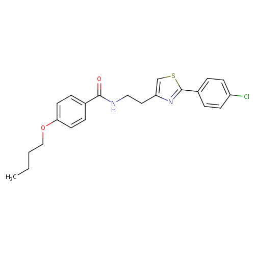 4-butoxy-N-{2-[2-(4-chlorophenyl)-1,3-thiazol-4-yl]ethyl}benzamide