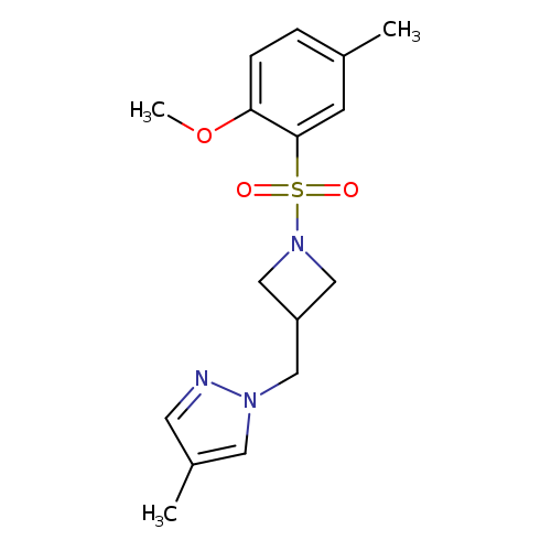 1-{[1-(2-methoxy-5-methylbenzenesulfonyl)azetidin-3-yl]methyl}-4-methyl-1H-pyrazole