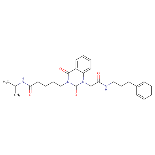 5-(2,4-dioxo-1-{[(3-phenylpropyl)carbamoyl]methyl}-1,2,3,4-tetrahydroquinazolin-3-yl)-N-(propan-2-yl)pentanamide