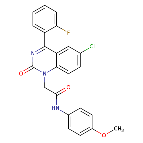 2-[6-chloro-4-(2-fluorophenyl)-2-oxo-1,2-dihydroquinazolin-1-yl]-N-(4-methoxyphenyl)acetamide
