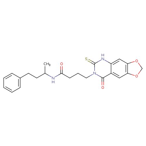 4-{8-oxo-6-sulfanylidene-2H,5H,6H,7H,8H-[1,3]dioxolo[4,5-g]quinazolin-7-yl}-N-(4-phenylbutan-2-yl)butanamide