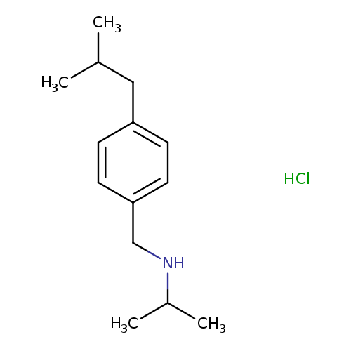 {[4-(2-methylpropyl)phenyl]methyl}(propan-2-yl)amine hydrochloride