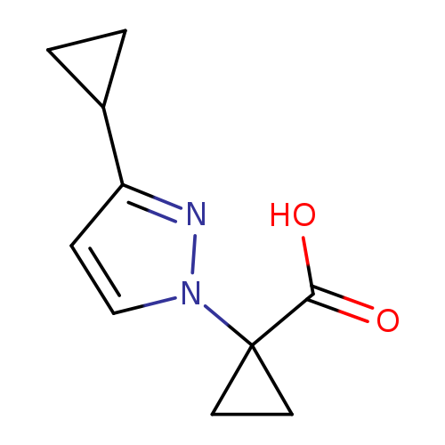 1-(3-cyclopropyl-1H-pyrazol-1-yl)cyclopropane-1-carboxylicacid