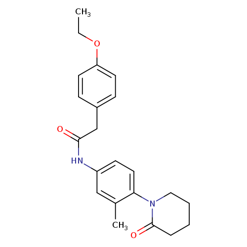 2-(4-ethoxyphenyl)-N-[3-methyl-4-(2-oxopiperidin-1-yl)phenyl]acetamide