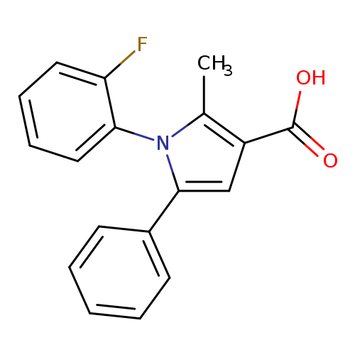 1-(2-fluorophenyl)-2-methyl-5-phenyl-1H-pyrrole-3-carboxylic acid