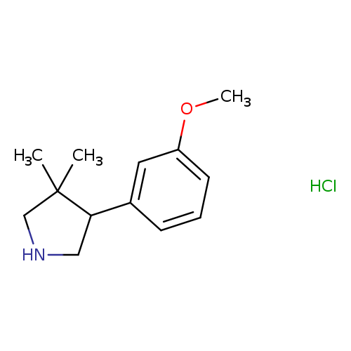 4-(3-methoxyphenyl)-3,3-dimethylpyrrolidine hydrochloride