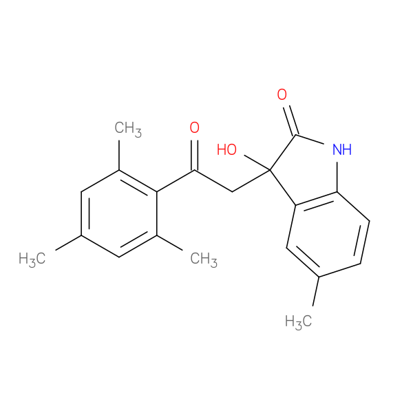 3-hydroxy-3-(2-mesityl-2-oxoethyl)-5-methyl-1,3-dihydro-2H-indol-2-one