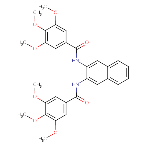 3,4,5-trimethoxy-N-[3-(3,4,5-trimethoxybenzamido)naphthalen-2-yl]benzamide