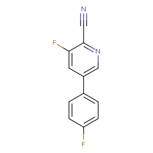 3-fluoro-5-(4-fluorophenyl)pyridine-2-carbonitrile