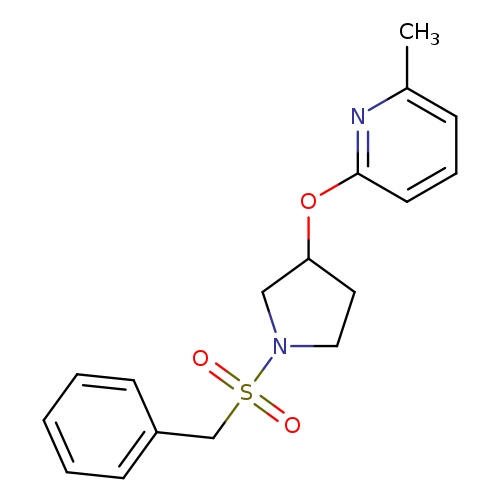 2-methyl-6-[(1-phenylmethanesulfonylpyrrolidin-3-yl)oxy]pyridine