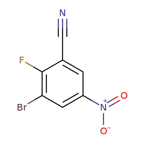 Benzonitrile, 3-bromo-2-fluoro-5-nitro-