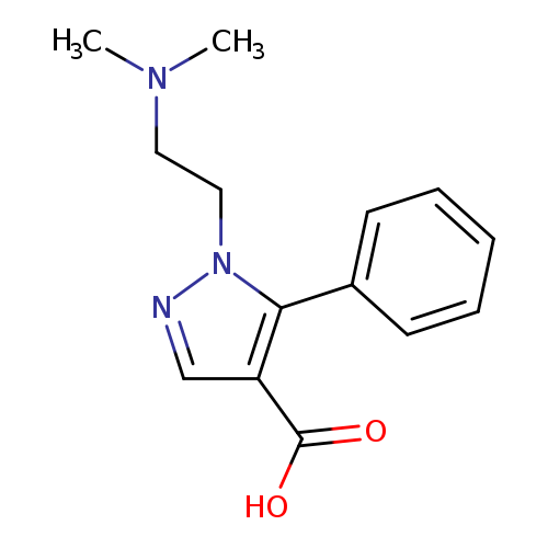 1-[2-(dimethylamino)ethyl]-5-phenyl-1H-pyrazole-4-carboxylic acid