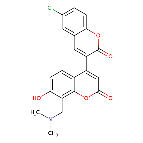 6-chloro-8'-[(dimethylamino)methyl]-7'-hydroxy-2H,2'H-[3,4'-bichromene]-2,2'-dione