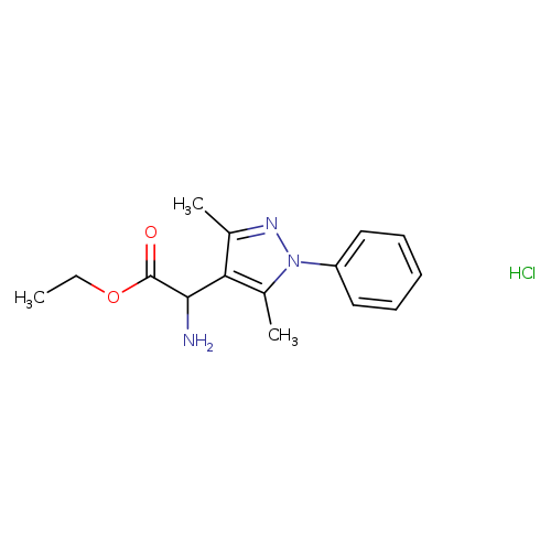 ethyl 2-amino-2-(3,5-dimethyl-1-phenyl-1H-pyrazol-4-yl)acetate hydrochloride