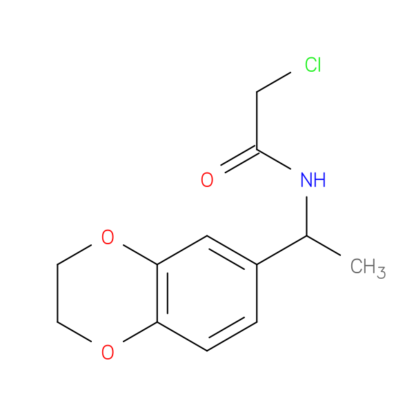 2-chloro-N-[1-(2,3-dihydro-1,4-benzodioxin-6-yl)ethyl]acetamide